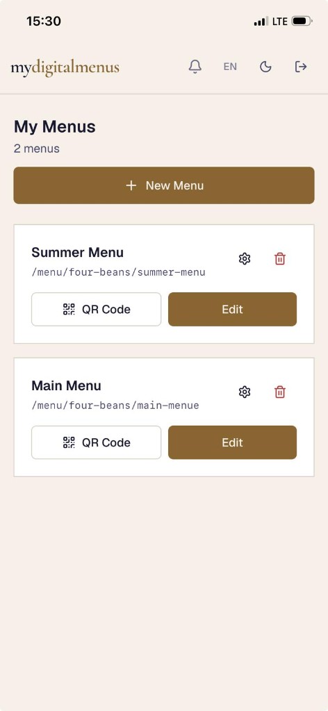 Dashboard on phone